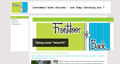 Desktop Screenshot of frontdoorback.com